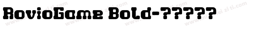 RovioGame Bold字体转换